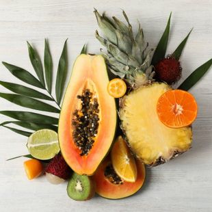 piña, papaya y mas frutas exoticas